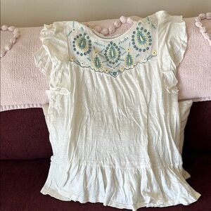NWOT Lucky Brand Cotton Boho Top